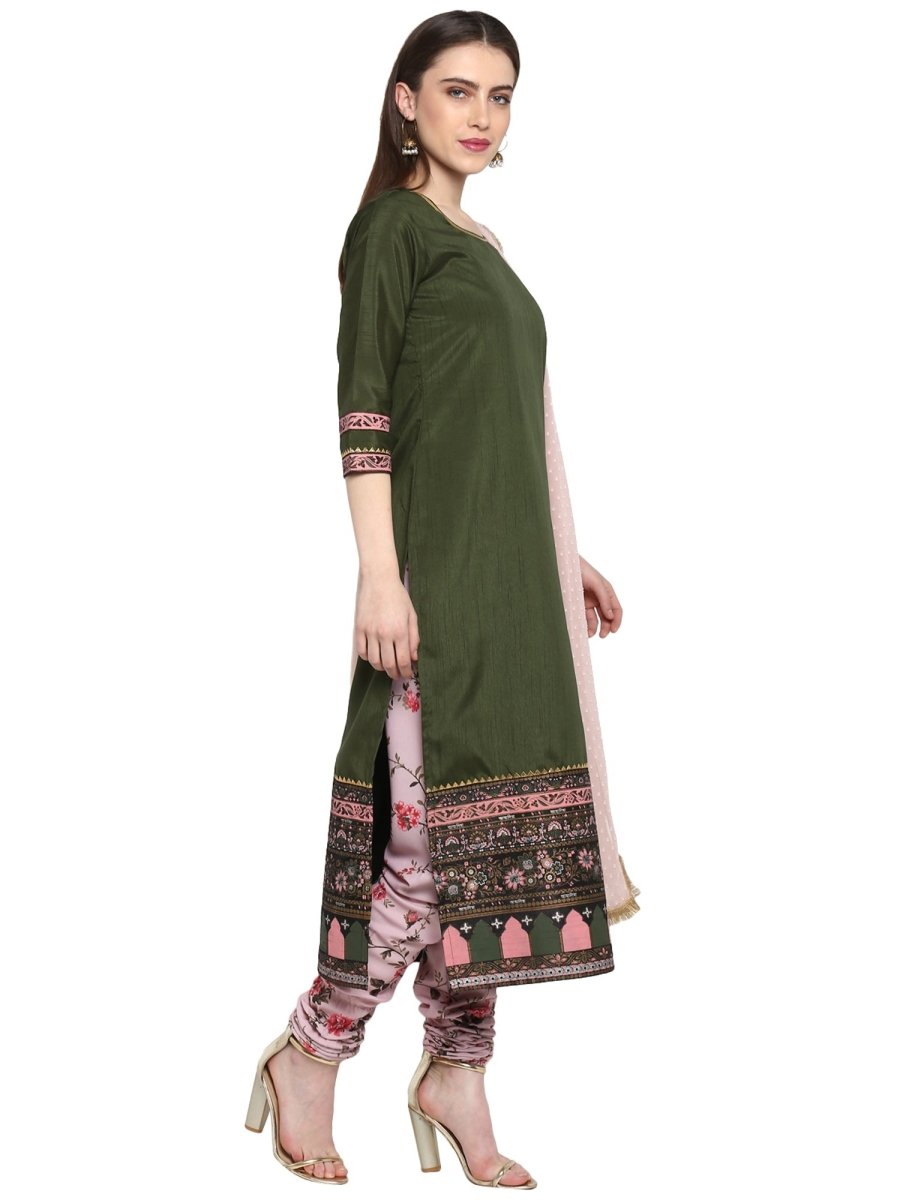 Ahalyaa Women Solid Kurta Set | Swadesiicart
