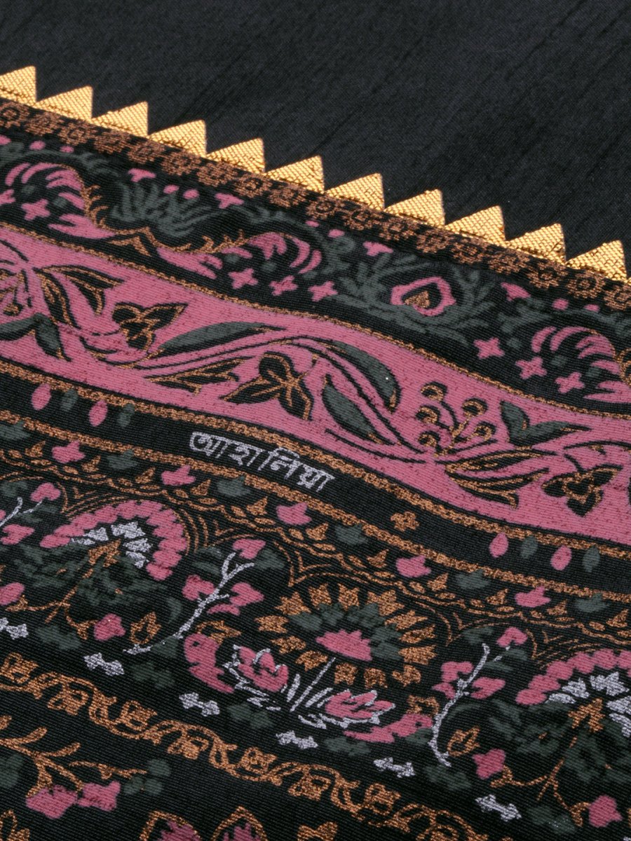 Ahalyaa Women Black & Beige Printed Kurta With Churidar & Dupatta | Swadesiicart