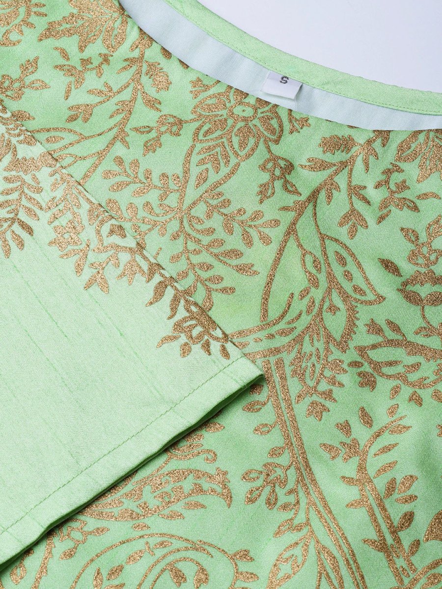 Ahalyaa Printed Straight Kurta Set | Swadesiicart