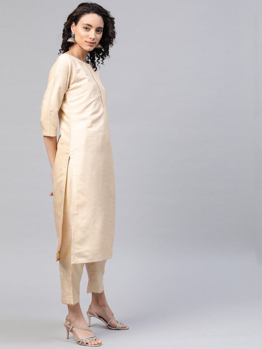 Ahalyaa Beautiful Poly Silk Kurta Pant With Dupatta Set | Swadesiicart