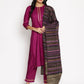 Ahalyaa Poly Silk Kurta Pant With Dupatta Set | Swadesiicart