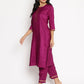 Ahalyaa Poly Silk Kurta Pant With Dupatta Set | Swadesiicart
