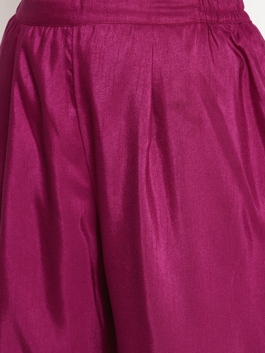 Ahalyaa Poly Silk Kurta Pant With Dupatta Set | Swadesiicart