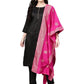Ahalyaa Black With Bright Pink Kurta Set | Swadesiicart