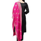 Ahalyaa Black With Bright Pink Kurta Set | Swadesiicart