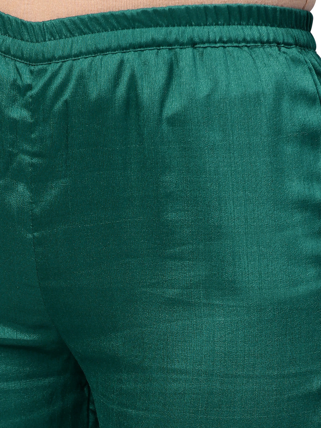 Indian Clothing Ahalyaa Green Solid Kurta with Trousers & Dupatta | Swadesiicart