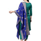 Indian Clothing Ahalyaa Green Solid Kurta with Trousers & Dupatta | Swadesiicart