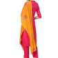 Ahalyaa Fuchsia Viscose Rayon Straight Kurta Set | Swadesiicart