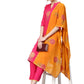 Ahalyaa Fuchsia Viscose Rayon Straight Kurta Set | Swadesiicart