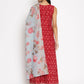 Ahalyaa Cotton Printed Kurta Plazzo With Dupatta Set | Swadesiicart