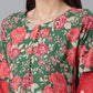 Ahalyaa Women Green Floral Printed Regular Kurta With Palazzos & Dupatta | Swadesiicart