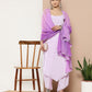 Ahalyaa Women Lavender Gotta Patti Kurta with Palazzos & With Dupatta | Swadesiicart