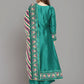 Ahalyaa Women Sea Green Printed Gotta Patti Kurti with Palazzos & Dupatta | Swadesiicart