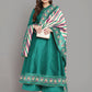 Ahalyaa Women Sea Green Printed Gotta Patti Kurti with Palazzos & Dupatta | Swadesiicart