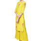 Ahalyaa Yellow Viscose Rayon Straight Kurta Set | Swadesiicart