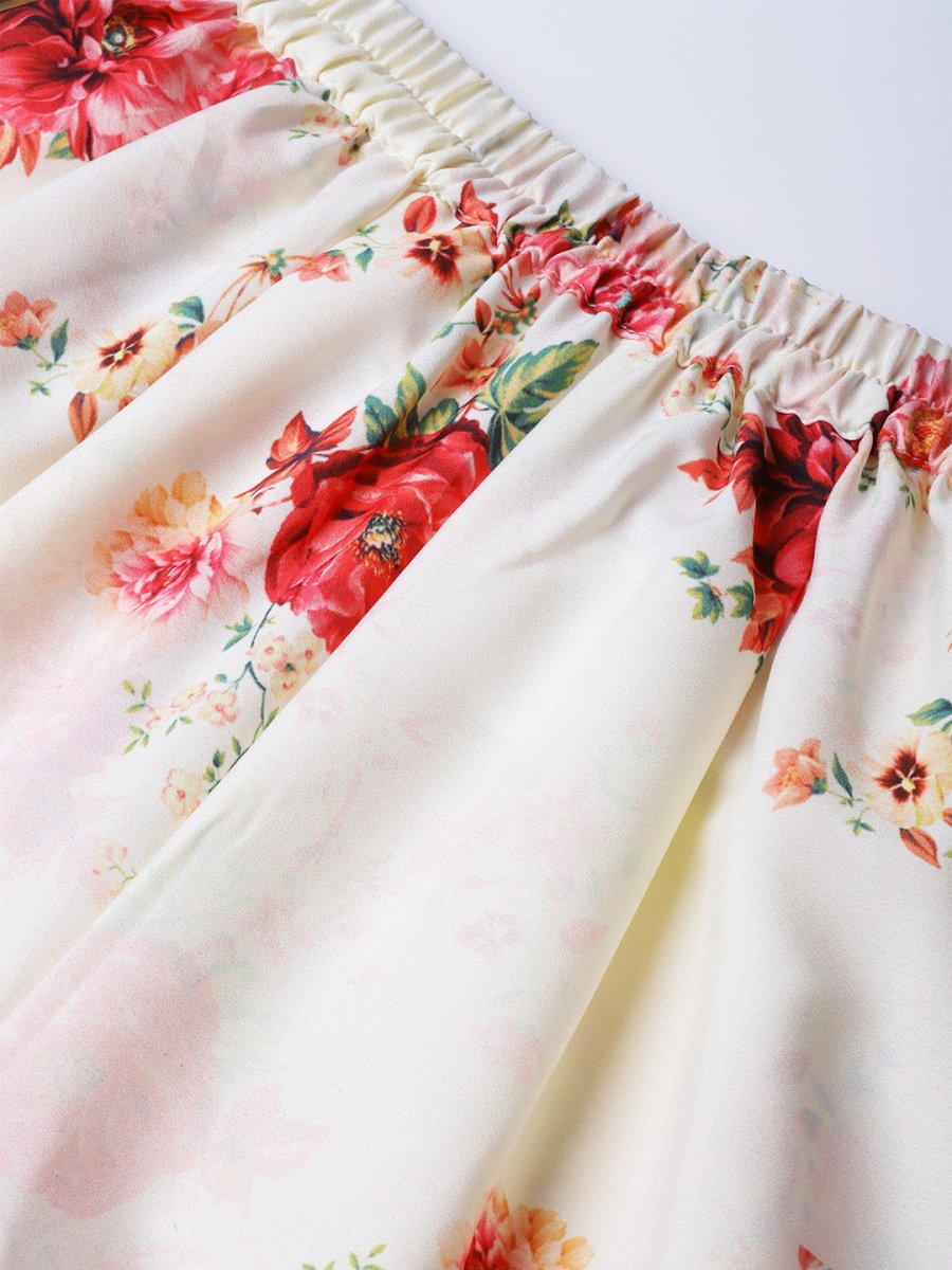 Ahalyaa Women Mauve & Cream-Coloured Printed Kurta with Palazzos & Dupatta | Swadesiicart