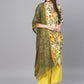 Ahalyaa Yellow Printed Kurta Set For Women | Swadesiicart