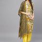 Ahalyaa Yellow Printed Kurta Set For Women | Swadesiicart