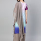 Ahalyaa Women Blue & Charcoal Grey Printed Kurta with Palazzos & Dupatta | Swadesiicart