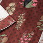 Ahalyaa Grey & Coffee Brown Printed Kurta with Palazzo & Dupatta | Swadesiicart