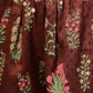 Ahalyaa Grey & Coffee Brown Printed Kurta with Palazzo & Dupatta | Swadesiicart