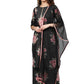 Ahalyaa Beautiful Black Printed Kurta Set For Women's | Swadesiicart