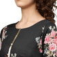 Ahalyaa Beautiful Black Printed Kurta Set For Women's | Swadesiicart