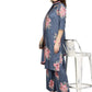 Ahalyaa Women Blue & Pink Printed Kurta with Palazzos & Dupatta | Swadesiicart