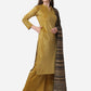 Ahalyaa Dark Mustard Solid Kurta Set With Dupatta | Swadesiicart