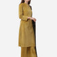 Ahalyaa Dark Mustard Solid Kurta Set With Dupatta | Swadesiicart