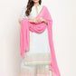 Ahalyaa Women Blue Ethnic Motifs Printed Regular Gotta Patti Kurta With Palazzos & Dupatta | Swadesiicart