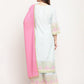 Ahalyaa Women Blue Ethnic Motifs Printed Regular Gotta Patti Kurta With Palazzos & Dupatta | Swadesiicart