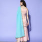 Ahalyaa Pink Floral Printed Regular Kurti With Sharara & With Dupatta | Swadesiicart