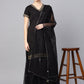 Ahalyaa Solid Black Kurta with Sharara Set | Swadesiicart