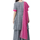 Ahalyaa Women Printed Beautiful Blue Kurta Set | Swadesiicart