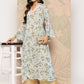 Ahalyaa Floral Printed Bell Sleeves Gotta Patti Georgette Kurta | Swadesiicart