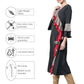 Ahalyaa Women Charcoal Grey Solid Ruffled Angrakha A-Line Kurta | Swadesiicart