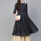 Ahalyaa Navy-Blue Printed Straight Kurta | Swadesiicart