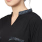 Ahalyaa Women Black & Green Solid Kurta with Harem Pants | Swadesiicart