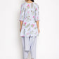 Ahalyaa Beautiful Crepe Printed Top With Harem Pant | Swadesiicart