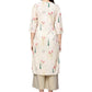 Ahalyaa Beige Printed Straight Kurta For Women | Swadesiicart