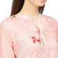 Ahalyaa Printed Floral Muslin Straight Kurta For Women | Swadesiicart