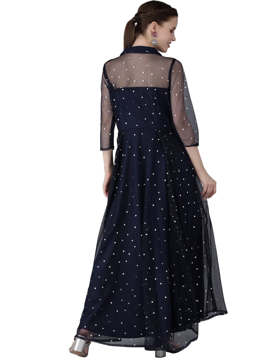 Ahalyaa Women Printed Maxi Dress | Swadesiicart