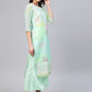 Ahalyaa Women Pastel Floral Summer Kurta | Swadesiicart