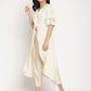 Ahalyaa Off White Layered Kurta with Trousers | Swadesiicart