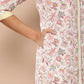Ahalyaa Women Pink Floral Printed Pleated Gotta Patti Kurta with Palazzos | Swadesiicart