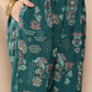 Ahalyaa Women Floral Printed Pleated Kurta with Trousers | Swadesiicart