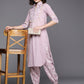 Ahalyaa Floral Printed Regular Gotta Patti Pure Cotton Kurta With Salwar | Swadesiicart