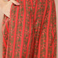 Ahalyaa Women Floral Printed Pleated Gotta Patti Kurta with Trousers | Swadesiicart