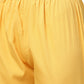 Ahalyaa Mustard Gathered Printed Kurta With Pant | Swadesiicart
